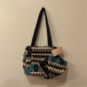 Canyon Sky Black/ Blue Southwest Design Bag NWT
